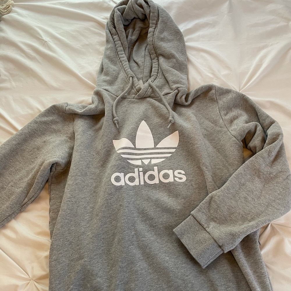 Gray adidas hoodie